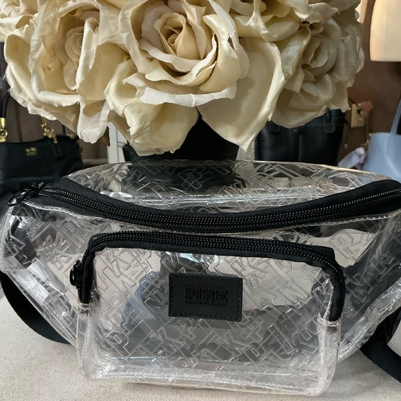 PINK Victoria's Secret Clear Belt Bag with Black Accents - Picture 5 of 9